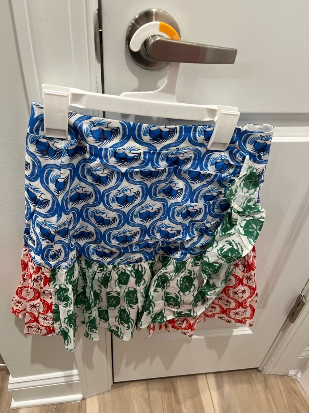 NWT Farm Rio Stamp Mix Ruffle Mini Skirt S - Picture 5 of 7